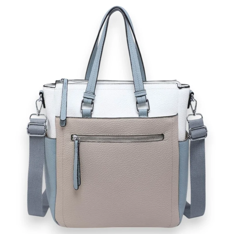 Bolso convertible tricolor Donna Aléssia Versátil