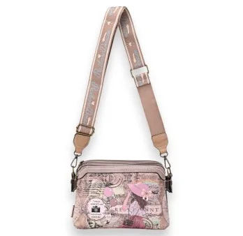 Bolso Bandolera Sweet Candy Urban Vintage Rosa topo