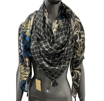 Foulard di lusso a 4 facce Patchwork Quattro