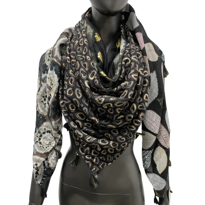 Four-sided Patchwork Quattro Viscose Scarf