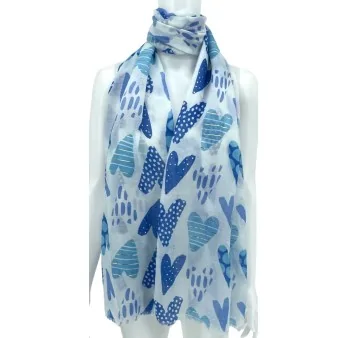 Foulard Loveheart Bleu Marine