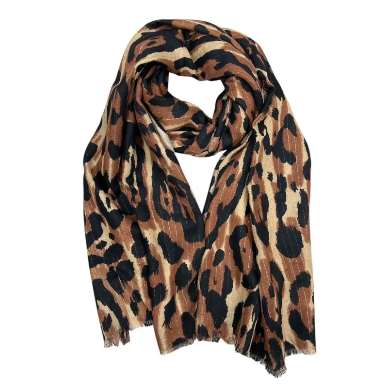 Foulard Leopardato Lusso Dorato