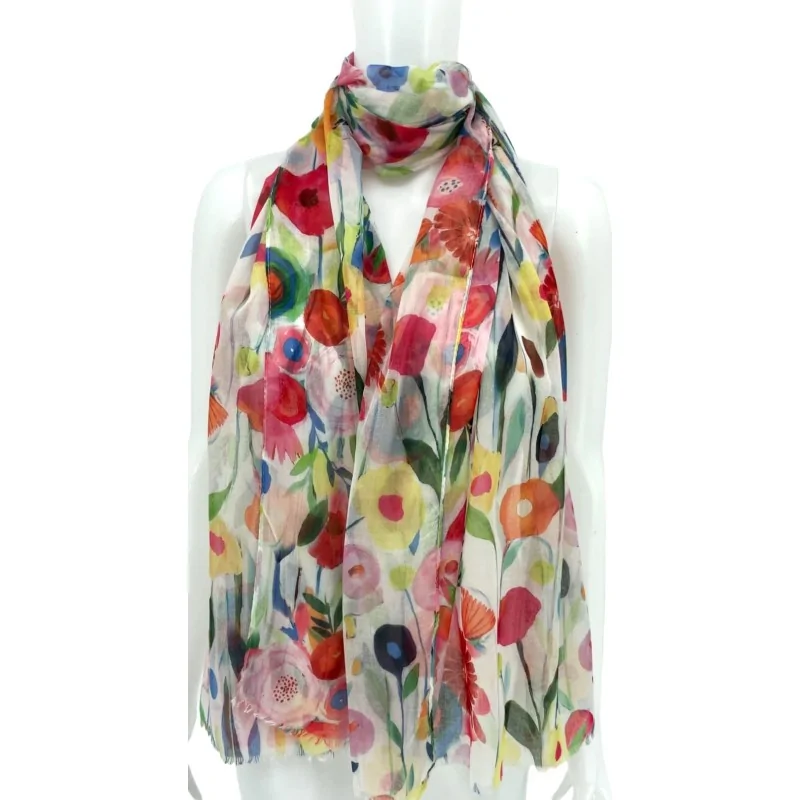 Foulard Jardin Printanier Luxe