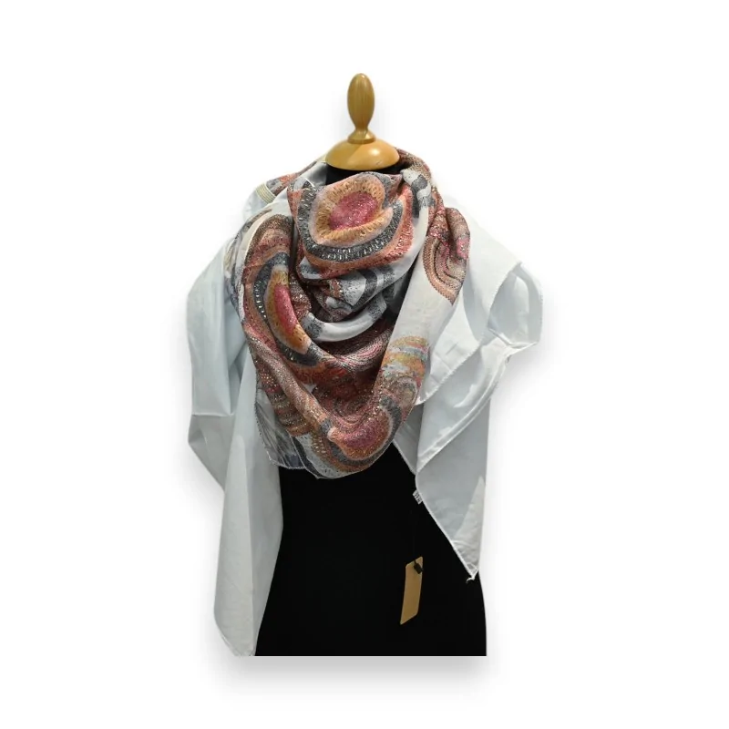 Foulard Patchwork Ginkgo Rosette Multifaccia