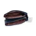 Melanie Paris Blue Patchwork Wallet