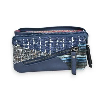 Cartera Patchwork Mélanie Paris Azul