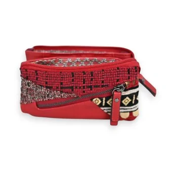 Cartera Patchwork Roja Mélanie Paris