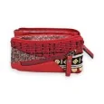 Cartera Patchwork Roja Mélanie Paris