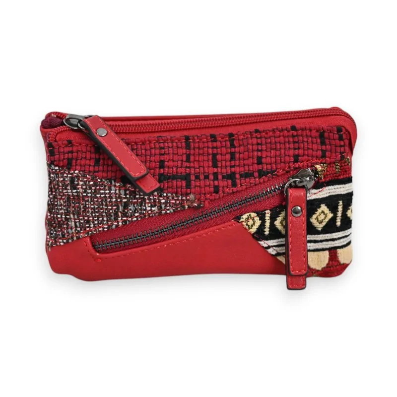 Cartera Patchwork Roja Mélanie Paris