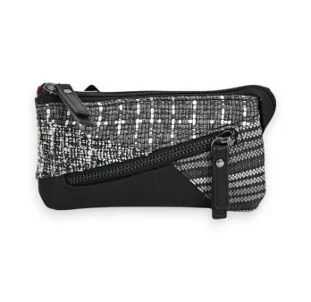 Cartera Patchwork Mélanie Paris Negro