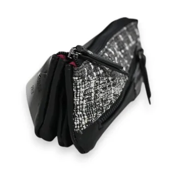 Cartera Patchwork Mélanie Paris Negro