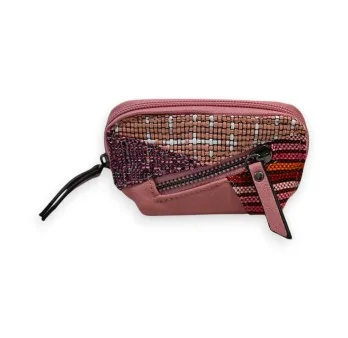 Melanie Paris Pink Patchwork Wallet