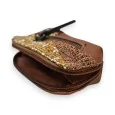 Melanie Paris Brown Patchwork Wallet