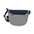 Melanie Paris Vintage Navy Shoulder Bag