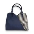 Bolso Marina Rayas Azul Marino