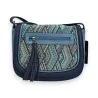 Sac bandoulière Mélanie Paris Motif Chevron Bleu