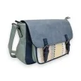 Borsa a Tracolla Melanie Paris Stile Cartella Tricolore