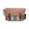 Sac bandoulière Mélanie Paris Style Cartable Tricolore Pastel