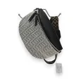 Chevron Black and White Fanny Pack