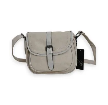 Bolso bandolera vintage Mélanie Paris beige