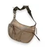 Sac bandoulière vintage doré avec bandoulière tressée, design élégant et fonctionnel