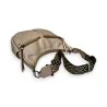 Sac bandoulière doré vintage avec bandoulière motif géométrique, style élégant M...
