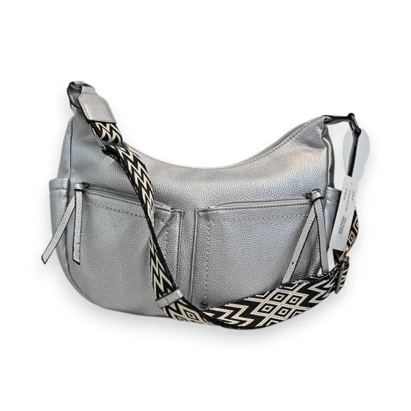 Bolso Bandolera Plateado Multi-Bolsillos Melanie Paris