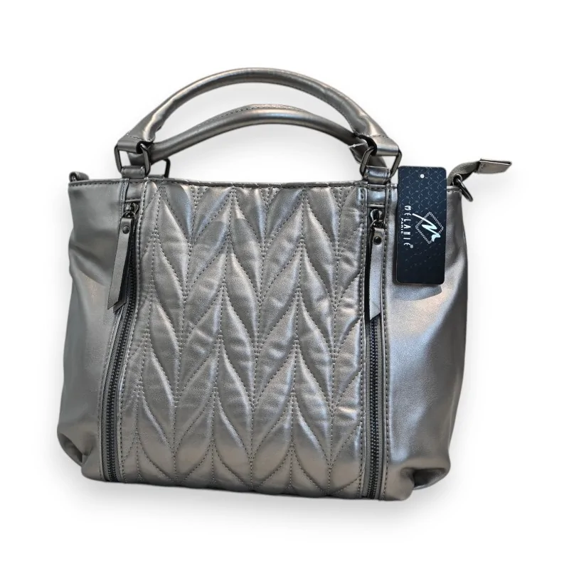 Bolso de Mano Melanie Paris Silver Acolchado