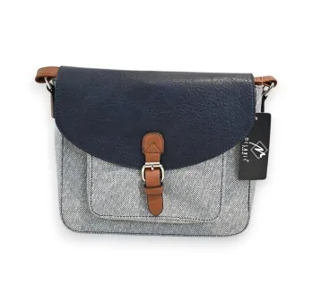 Borsa a tracolla Mélanie Paris Lino Blu Navy Lurex