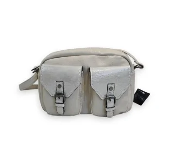 Bolso Bandolera Mélanie Paris Doble Bolsillo Beige