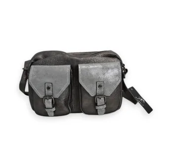 Bolso bandolera Urban Chic Mélanie Paris Gris Metalizado