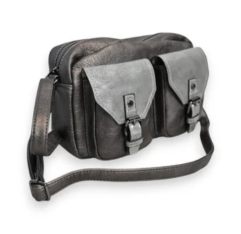 Bolso bandolera Urban Chic Mélanie Paris Gris Metalizado