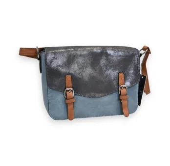 Bolso bandolera Mélanie Paris Bicolor Azul Marino y Vaquero