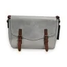 Melanie Paris Elegance Silver Crossbody Bag