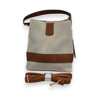 Bolso Cubo Elegancia Lino Mélanie Paris