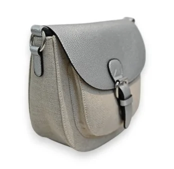 Bolso Bandolera Mélanie Paris Lino y Plata