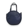 Borsa a mano rotonda Mélanie Paris Mandala Blu Navy