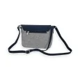 Bolso bandolera Mélanie Paris Cartera Elegante Azul Marino y Lino