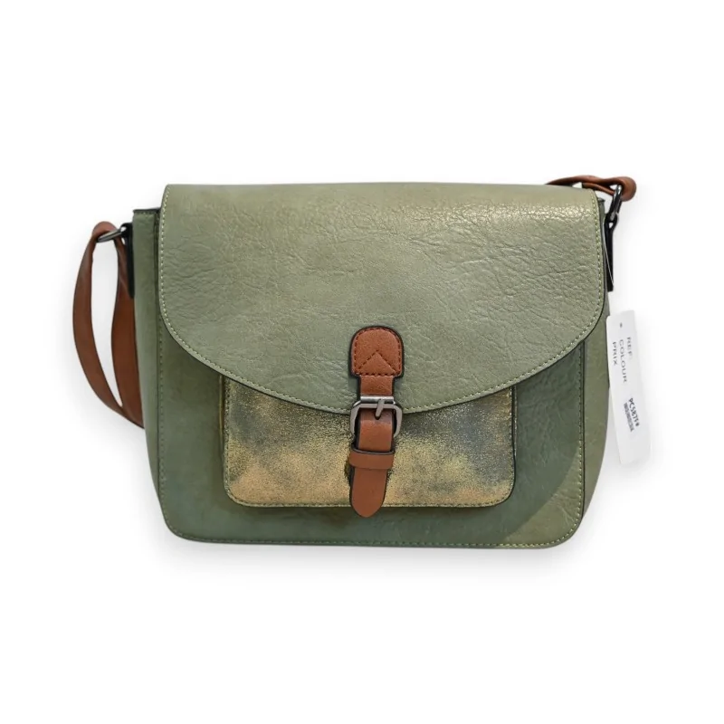 Bolso bandolera Mélanie Paris Olivia Verde Almendra