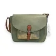 Melanie Paris Olivia Almond Green Crossbody Bag