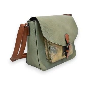 Bolso bandolera Mélanie Paris Olivia Verde Almendra