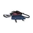 Bolso Bandolera Mélanie Paris Cartera Bicolor Azul Marino y Lino