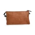 Melanie Paris ethnic crossbody bag in camel