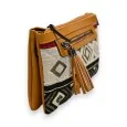 Ethnic shoulder bag Mélanie Paris mustard