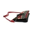 Melanie Paris Ethnic Tribal Crossbody Bag Red and Black