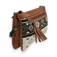 Bolso bandolera étnico Mélanie Paris Tribal Camel