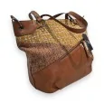 Bolso de mano Mélanie Paris Patchwork Camel