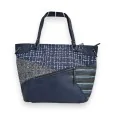 Sac à main Mélanie Paris Patchwork Bleu Marine