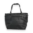 Melanie Paris Black and Grey Patchwork Handbag