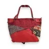 Bolso de Mano Patchwork Rojo Mélanie Paris